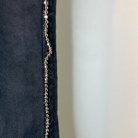 Moschino Women’s Donna Rhinestone Flare Pants Size 27 - Picture 5 of 9